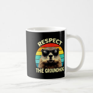 Respektiere den Groundhog-Liebhaber Vintage-Tier E Kaffeetasse