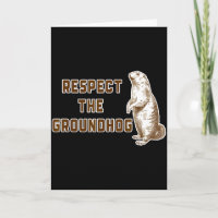 Respektiere den Groundhog lustiges Woodchuck-Bild
