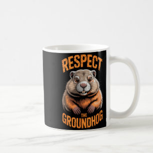 Respektiere den Groundhog Punxsutawney Phil lustig Kaffeetasse