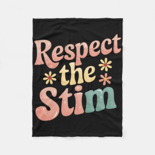 Respektiere den Stim Autism Awareness Trend Grafik Fleecedecke