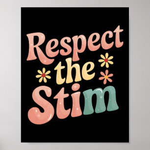 Respektiere den Stim Autism Awareness Trend Grafik Poster