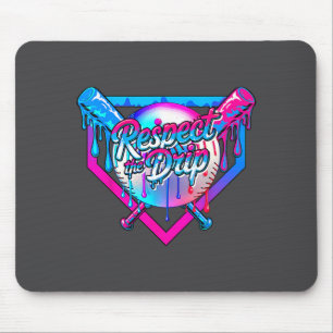 Respektiere den Tropfen Baseball-Eiscreme für Kind Mousepad