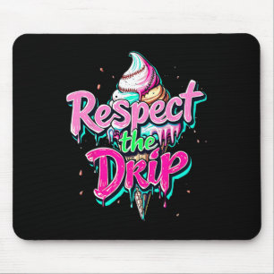 Respektiere den Tropfen Bysebyll Eistüten-Tropfen  Mousepad