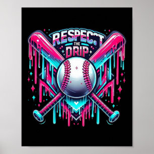 Respektiere den Tropfen Bysebyll Home Plate Eiscre Poster