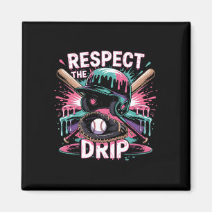 Respektiere den Tropfen Bysebyll Ice Cream Drip He Magnet