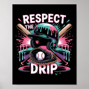 Respektiere den Tropfen Bysebyll Ice Cream Drip He Poster
