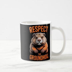 Respektiere den Waldmurmeltiertier lustiger Urlaub Kaffeetasse