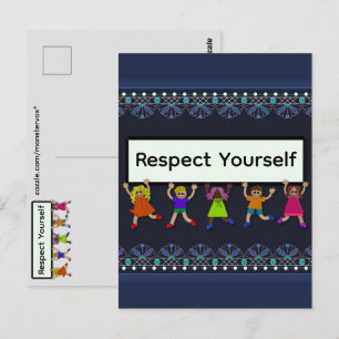 Respektiere-dich-selbst-Postkarte Postkarte