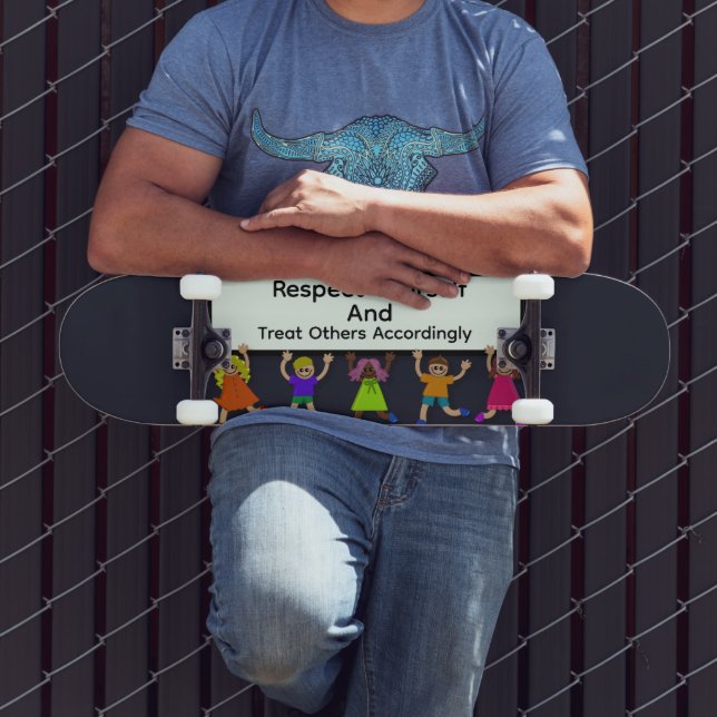 Respektiere dich selbst Skateboard (Außenbereich 3)