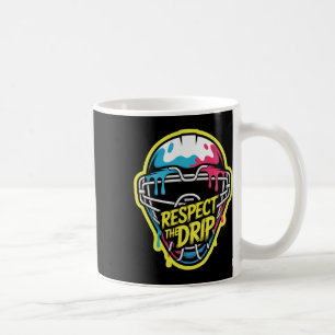 Respektiere Die Drip-Hockey-Torwartmaske Eishockey Kaffeetasse