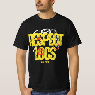 "Respektiere Loc's" Herren T-Shirt mit Dreadlock-G