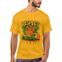 Respektiere The Drip Basketball Streetwear T-Shirt