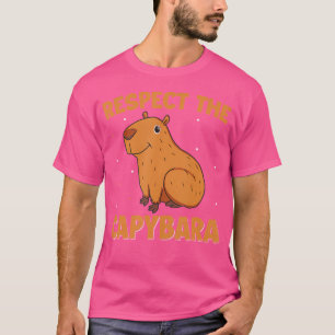 Respektieren der Capybara Funny Cavies Capybara Ro T-Shirt