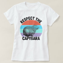Respektieren der Capybara Funny Rodent Capibara