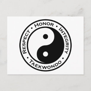 Respektieren der Ehrenintegrität Taekwondo Postkarte
