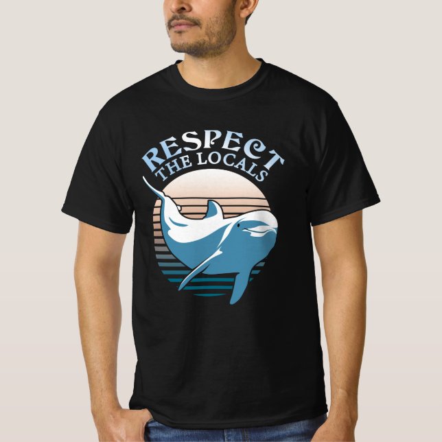 Respektieren der Einheimischen - Dolphin Awareness T-Shirt (Vorderseite)
