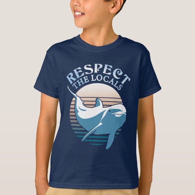 Respektieren der Einheimischen - Dolphin Awareness T-Shirt (Vorderseite)