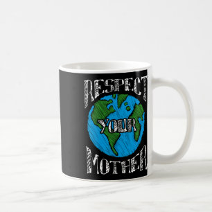 Respektieren der grünen Umwelt des Muttererds Kaffeetasse