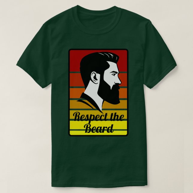 Respektieren des Bart Beard 5 T-Shirt (Design vorne)