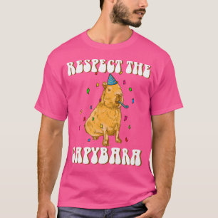 Respektieren des Capybara-Geburtstages T-Shirt