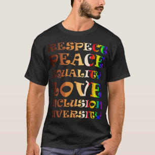 Respektieren des Diversity zur Gleichstellung der T-Shirt