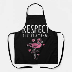 Respektieren des Flamingo-Rosa Schürze