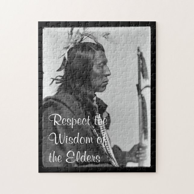 Respektieren des Rätsel der Weisheit Puzzle (Vertikal)