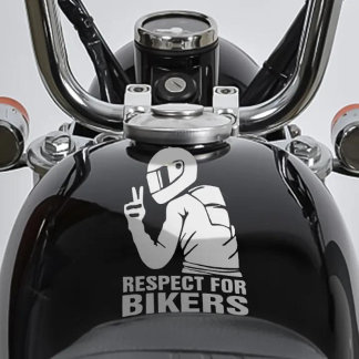 Respektieren Sie Biker Motorrad 3D Decal Sticker |