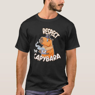Respektieren Sie Capybara, den Niedlichen Capybara T-Shirt