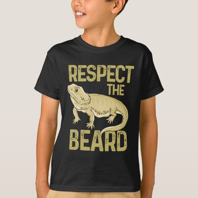Respektieren Sie das Bart-bärtige T-Shirt (Vorderseite)