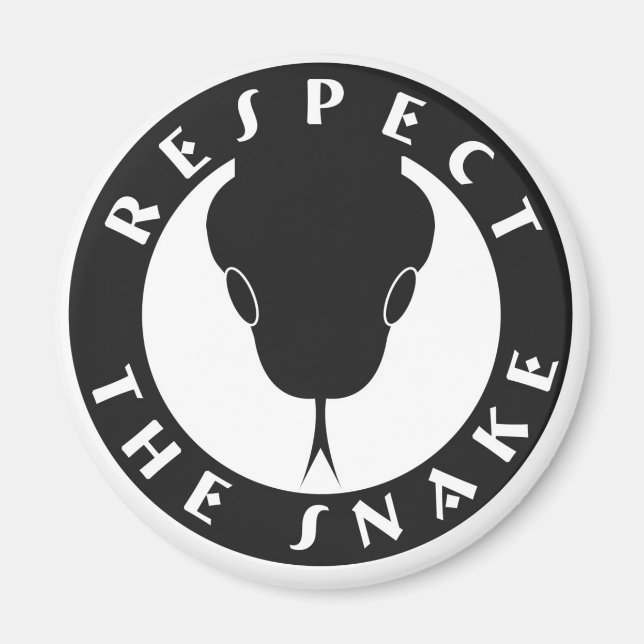 Respektieren Sie das Schlangenmagnet Magnet (Vorne)