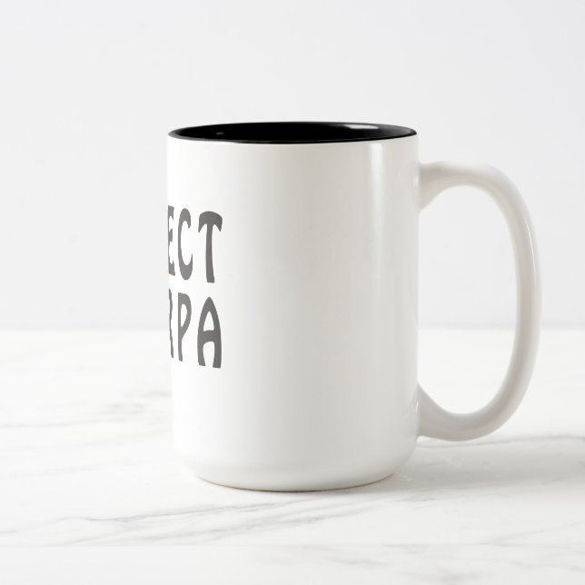 "Respektieren Sie das Sherpa" Bergsteigen Zweifarbige Tasse (Rechts)