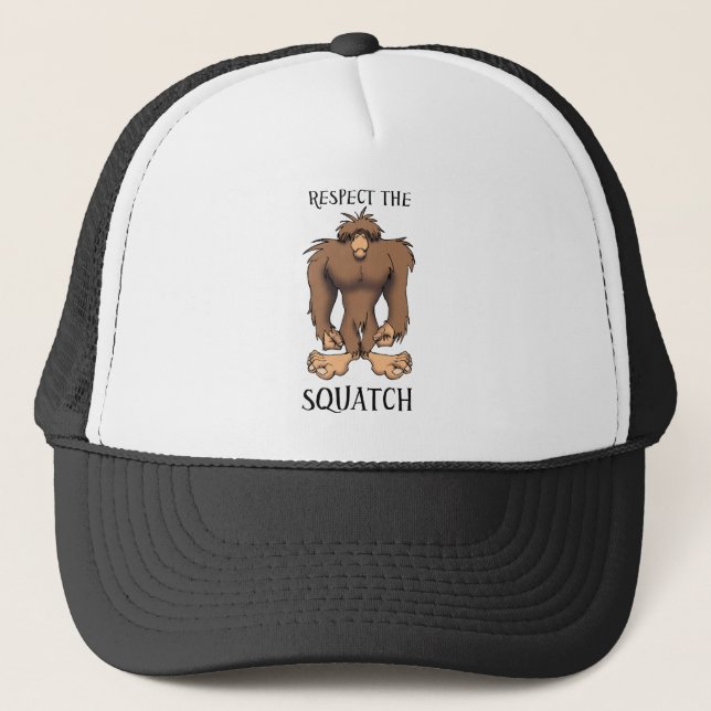 RESPEKTIEREN SIE DAS SQUATCH TRUCKERKAPPE (Vorderseite)