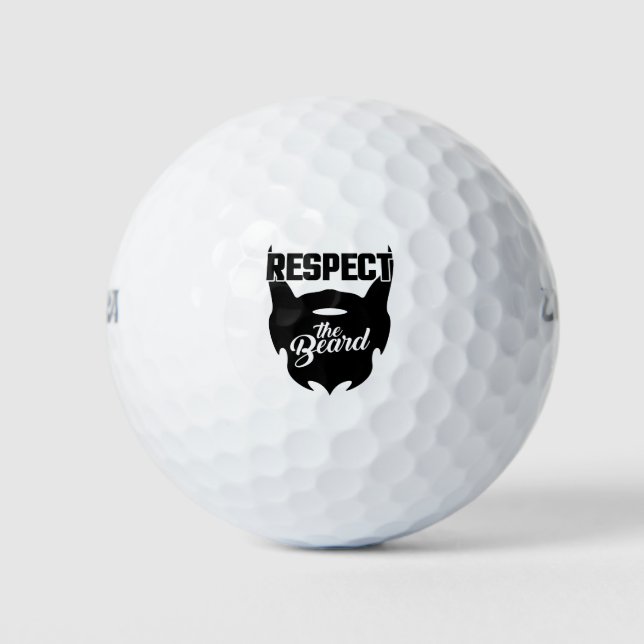 Respektieren Sie den Bart Golfball (Vorderseite)