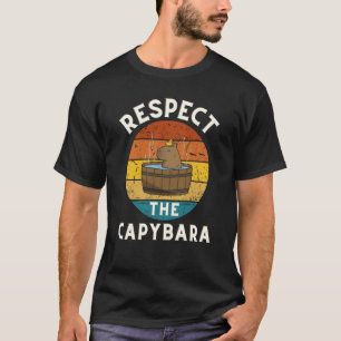 Respektieren Sie den Capybara Rodent Animal Joke P T-Shirt