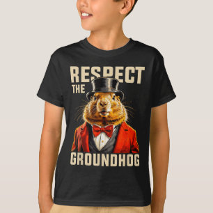 Respektieren Sie den Groundhog Hog Day Men Hol T-Shirt