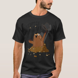 Respektieren Sie den Niedlichen Groundhog Woodchuc T-Shirt