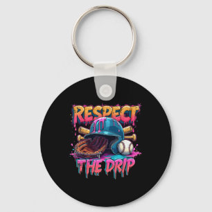 Respektieren Sie den Tropfen Baseball Ice Cream Tr Schlüsselanhänger
