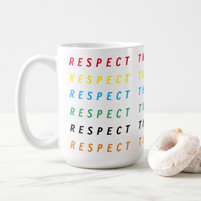 Respektieren Sie den Tropfen Karen lustige Teeny s Kaffeetasse (Mit Donut)
