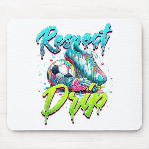 Respektieren Sie den Tropfen Soccer Ice Cream Trop Mousepad