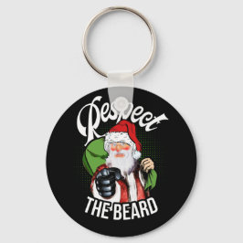 Respektieren Sie den Weihnachtsmann Weihnachten Schlüsselanhänger