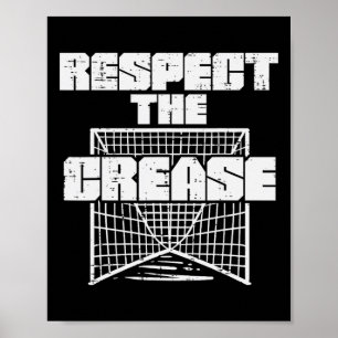 Respektieren Sie die Crease Lacrosse Funny Lax Goa Poster