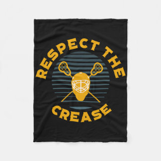 Respektieren Sie die Crease Lacrosse Goalie Fleecedecke