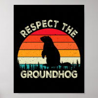 Respektieren Sie die Groundhog Day Nager Niedlich
