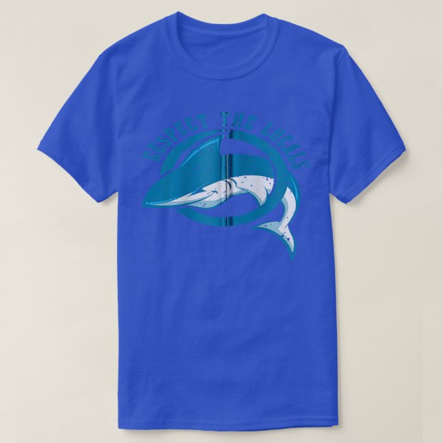 Respektieren Sie die Lokale, die ich das Hai Ocean T-Shirt (Design vorne)
