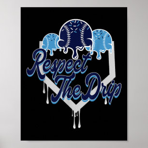 Respektieren Sie die Zuhause-Platte des Tropfens m Poster