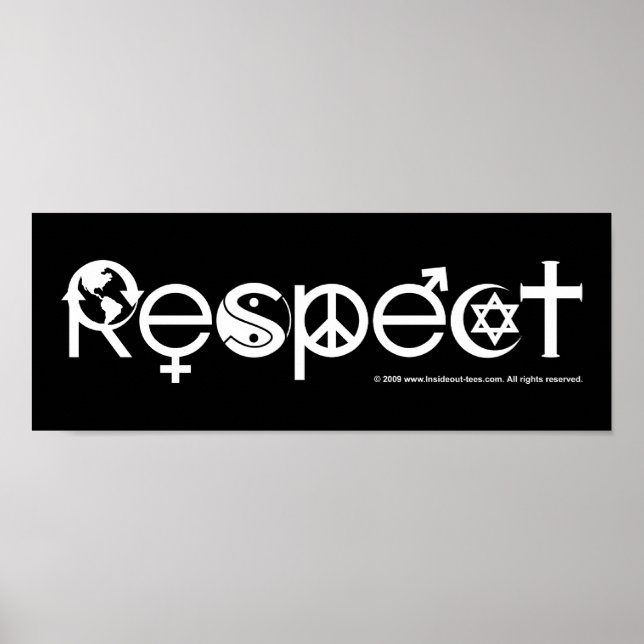 Respektieren Sie Mutter Erde - Recycle retten den  Poster (Vorne)