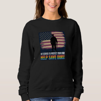 Respektieren und schützen Sie LGBT-Veteranen Sweatshirt