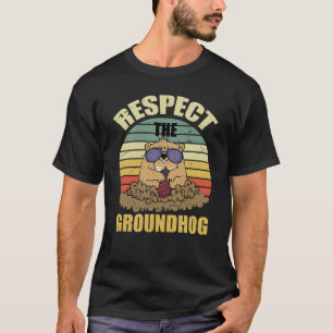 respektiert das Waldmurmeltier lustig T-Shirt