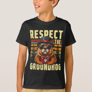 Respektiert den Murmeltiertag Murmeltier-Feiertag T-Shirt